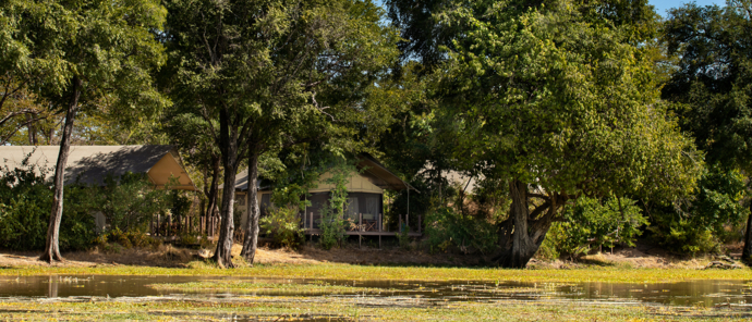 Machaba Safaris Ingwe Pan Camp View